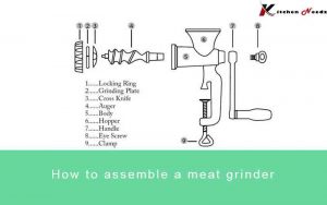How to assemble a meat grinder